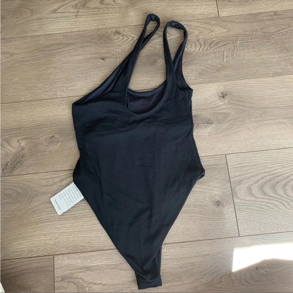 L*SPACE Phoebe Classic One-ShoulderRib Black One-Piece Swimsuit 8 - Picture 5 of 13